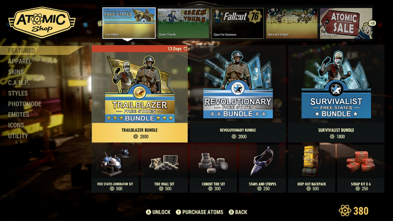 Illustration for article titled If You Want Fallout 76's Newest Items, It'll Cost You $25